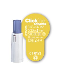 Clickfine® aiguille à stylo AutoProtect 5 mm 31G diamètre 0,25 mm boîte de 100 